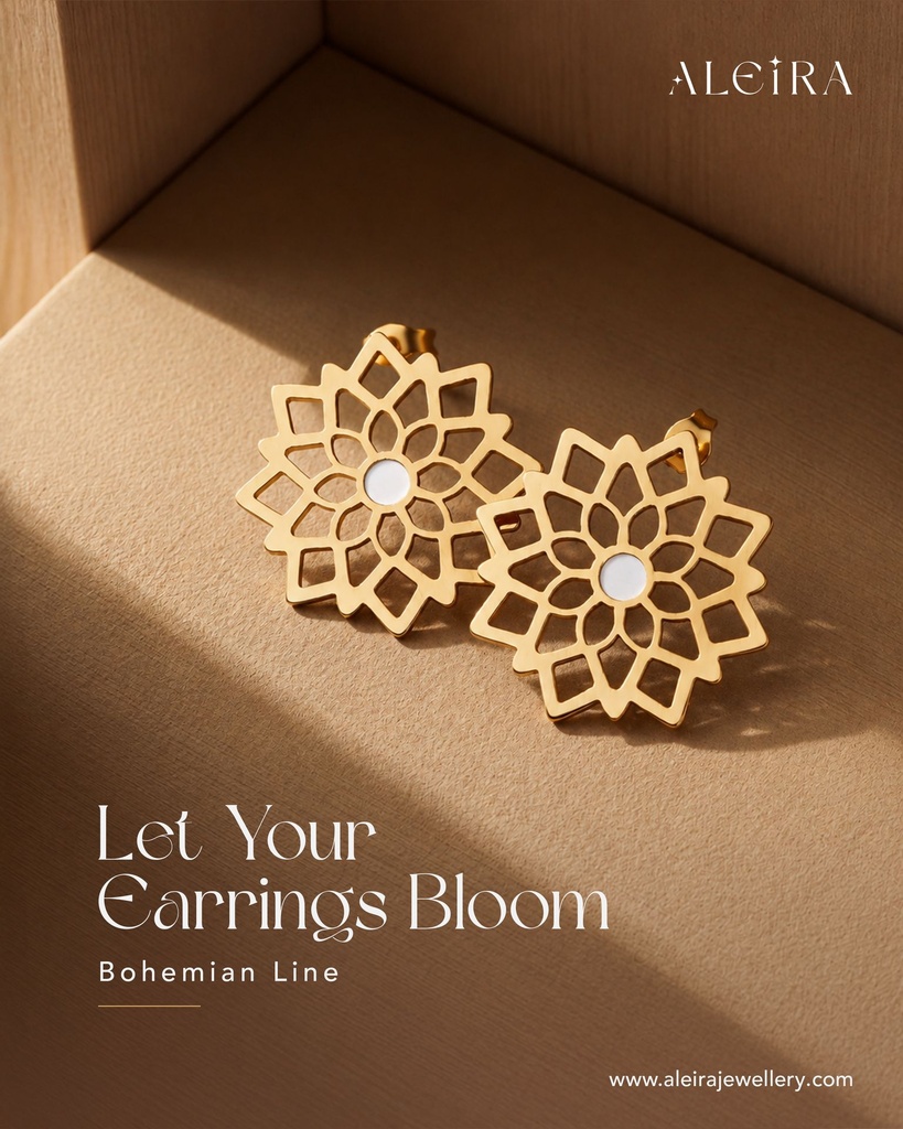 Sun Shine Flower Earings