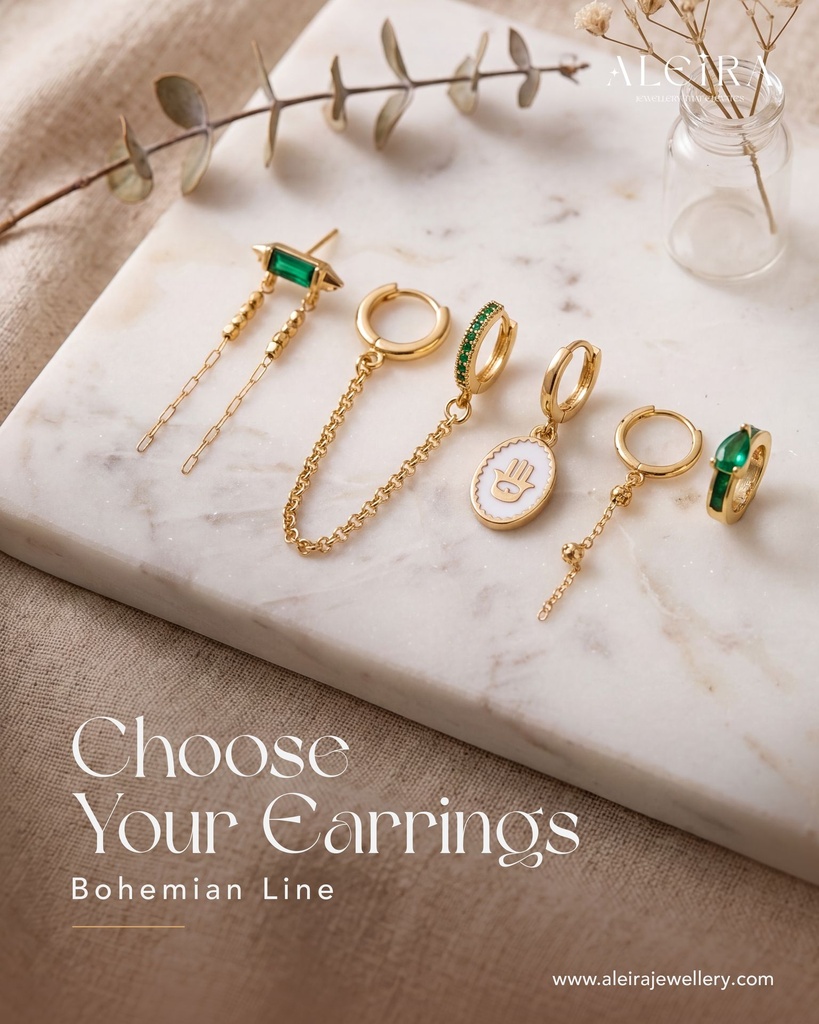 Green Emerald Set - Piercings
