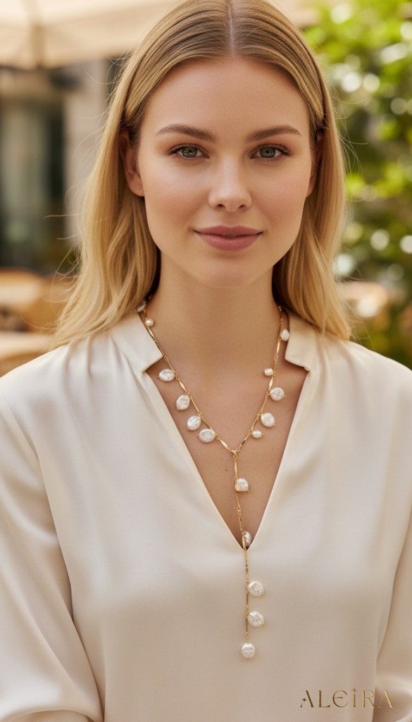 Y Pearl Necklace